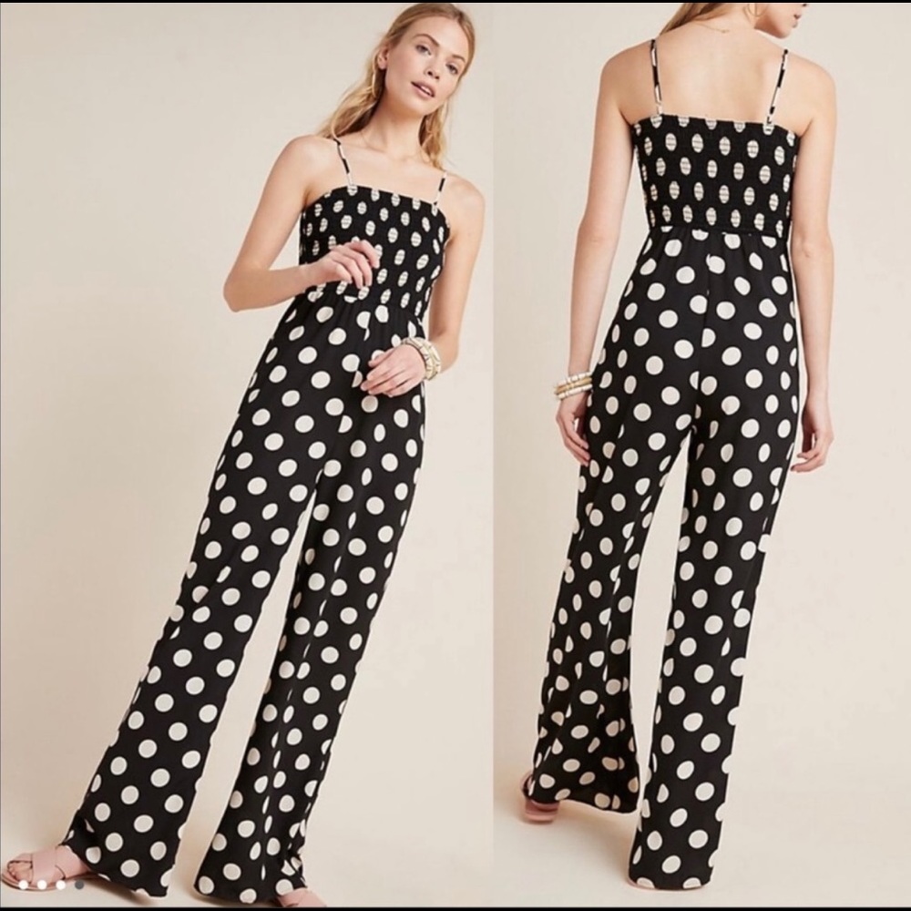 Anthropologie Polk a dot jumpsuit - Picture 5 of 5